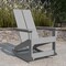 Merrick Lane Wellington UV Treated All-Weather Polyresin Adirondack Rocking Chair for Patio, Sunroom, Deck and More